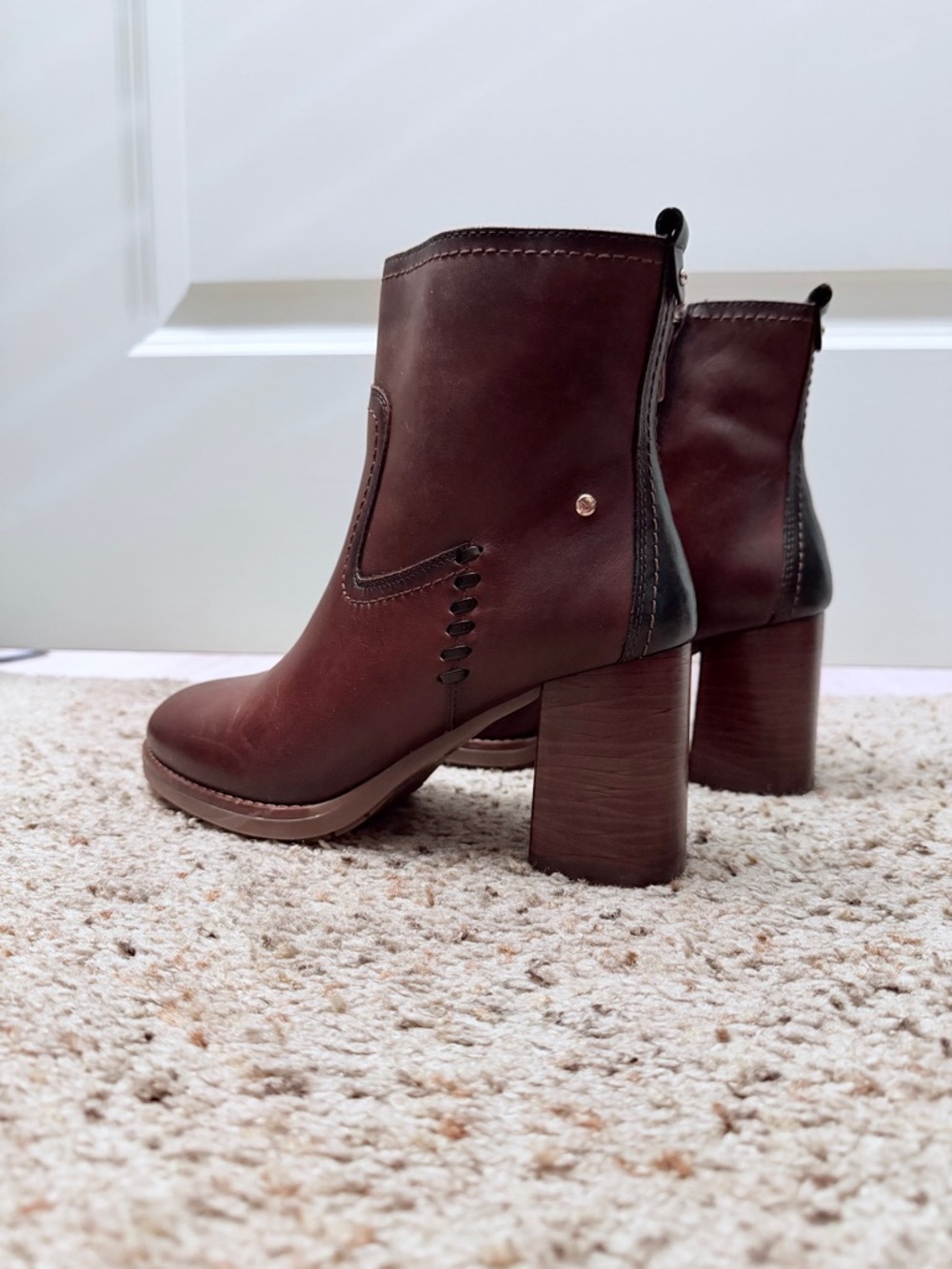 Pikolinos Palencia Women's Brown Leather Ankle Boots - Picture 2 of 2